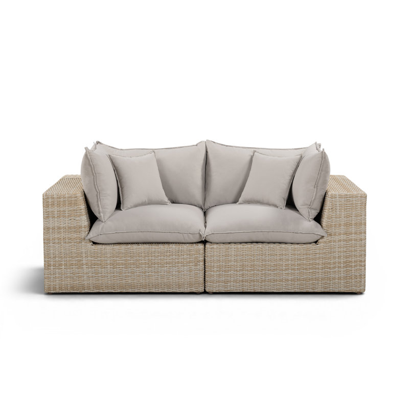 Canapé modulaire d'extérieur Cali, 2, Loveseat