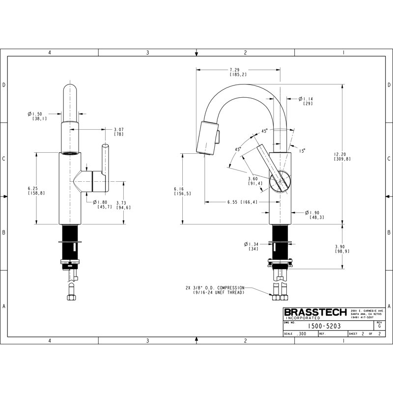 East Linear Single Handle Pull Down Bar Faucet, Matte White