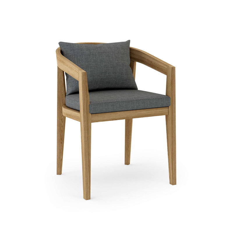 Outdoor Dining Armchair, Dark Gray