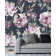 Red Barrel Studio® Dark Wallpaper With Peonies Floral Tile | Wayfair