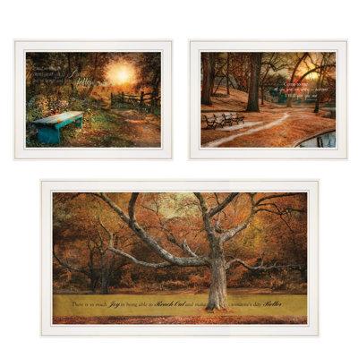 Art mural encadré 3 pièces Tranquil Spaces par Robin-Lee Vieira