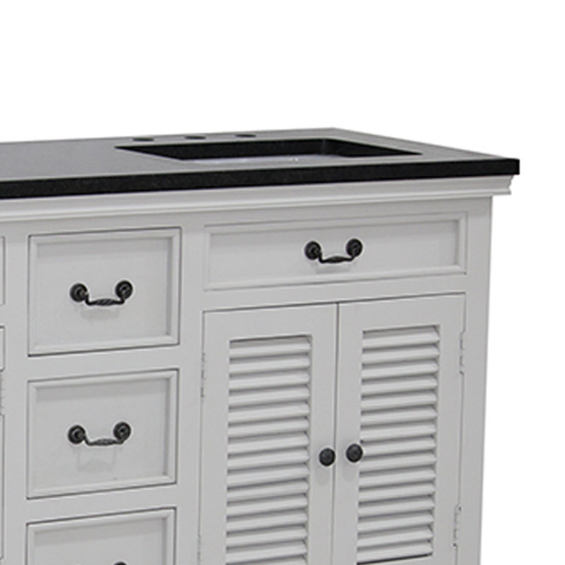 72'' Double Bathroom Vanity with Granite Top