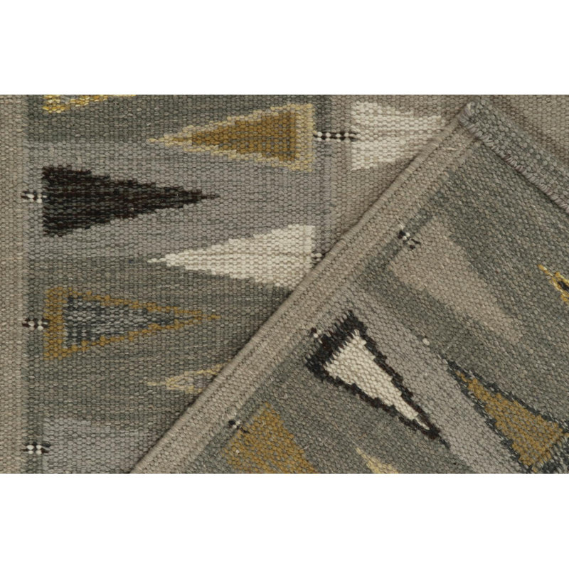 Scandinavian Wool Geometric Area Rug, Rectangle 12' x 16'