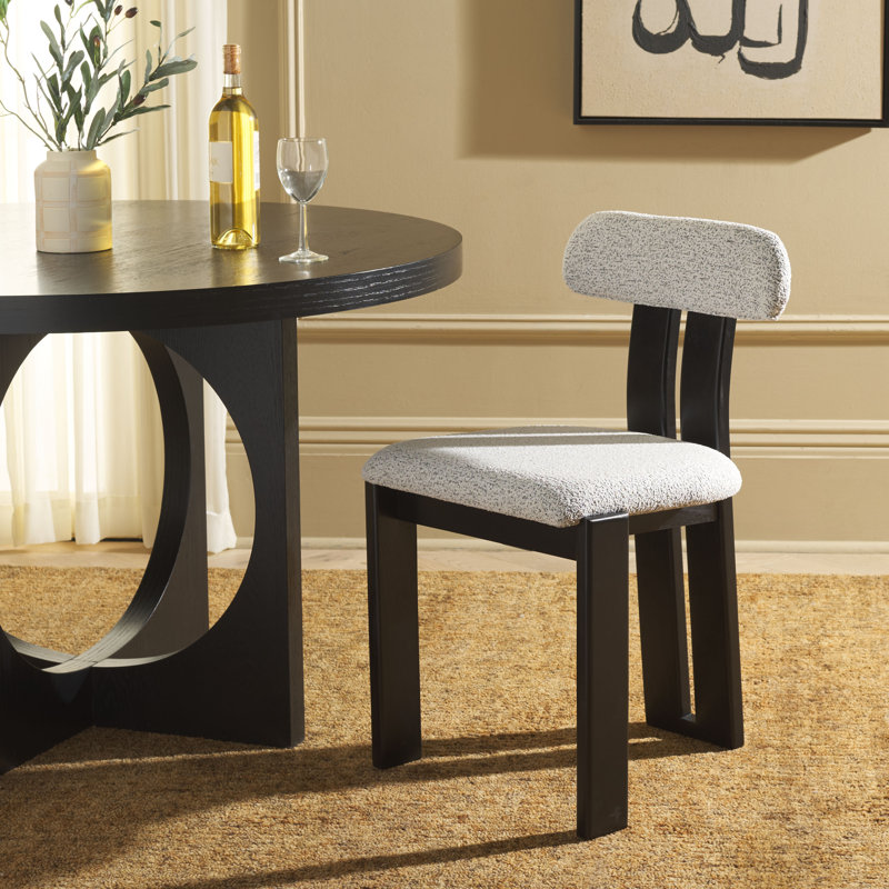 Chaise Thalle, Noir, Noir avec blanc
