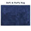 Solid Colour Machine Tufted Shag Area Rug Navy-1596660631