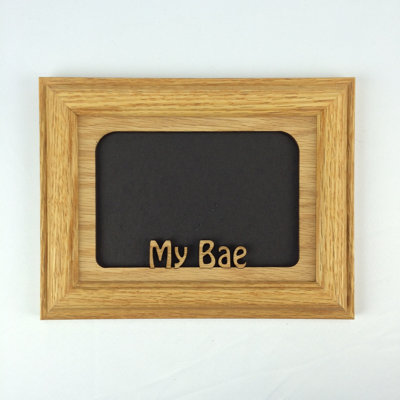 Oak Solid Wood Picture Frame with Mat