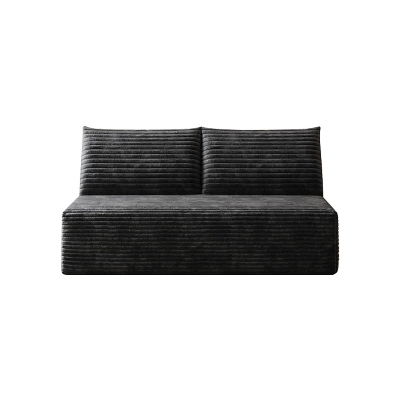 Canapé modulaire Cloud, canapé modulaire moderne avec siège profond, fauteuils rembourrés pour la chambre à coucher du salon, aucun assemblage requis, noir (tissu en velours côtelé moelleux)