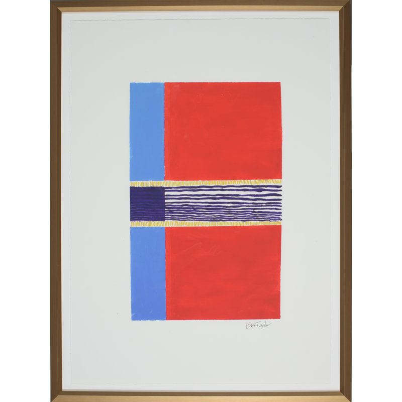 Marfa 3 par Evan Taylor - Peinture, Cadre flottant en papier