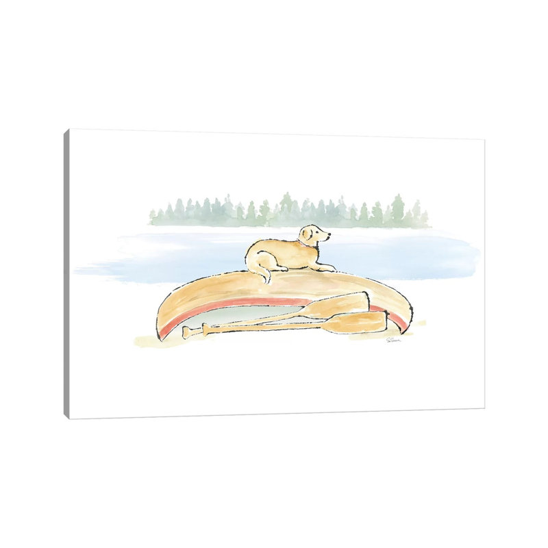 Lakeside Days III 1 Piece Wrapped Canvas Painting, 152.5 cm H x 101.5 cm W