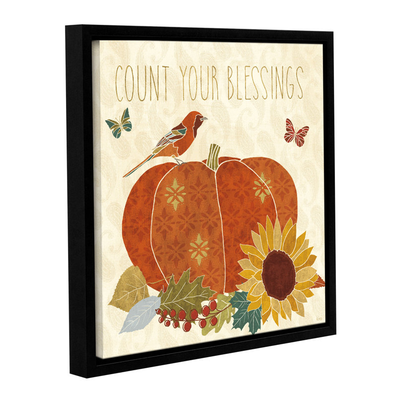 " Autumn Song III " by Veronique Charron, 14" H x 14" W x 2" D