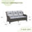 Stylish Outdoor Woven Rattan Sofa-110093343
