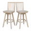 Hirz Swivel Solid Wood Counter Stool-43730168