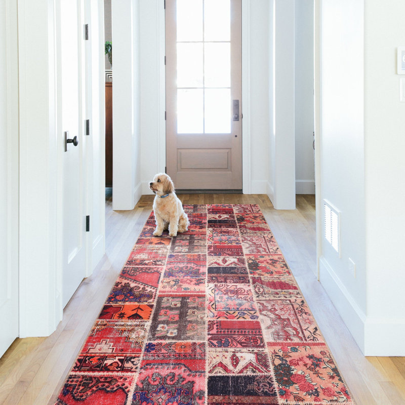 Vintage Look Cotton and Chenille Flatweave Area Rug, 200 x 300 cm
