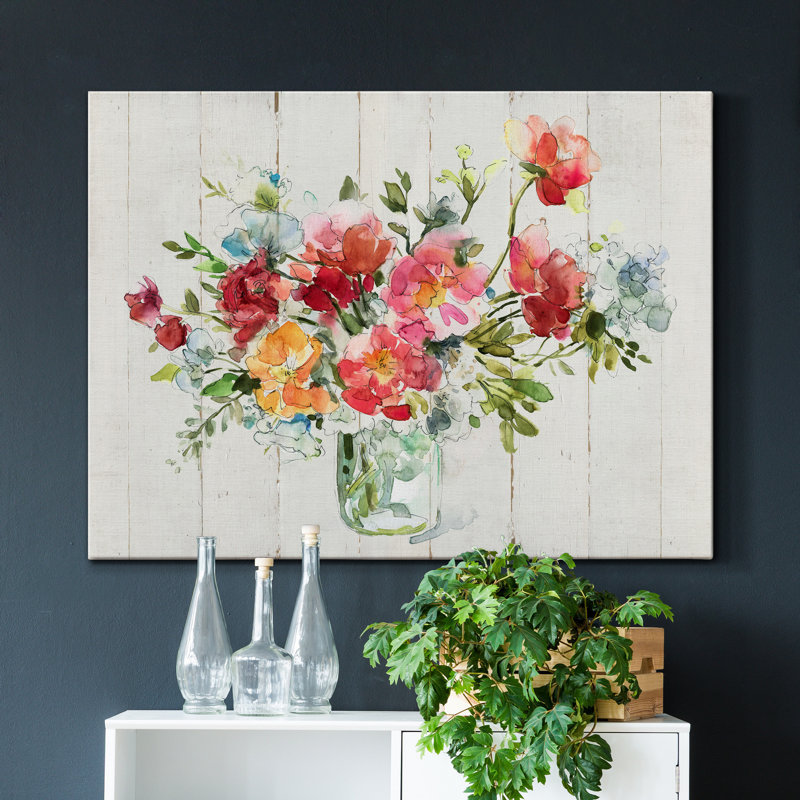«My Summer Garden I», reproduction sur toile tendue, H 12 po x l 8 po x P 1 po