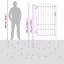 205 cm W Gate Fencing