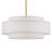 6-Light Modern Drum Chandelier with Linen Shade