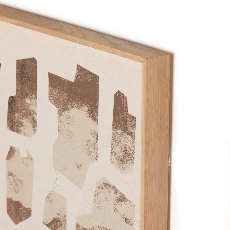 Block Sand I Print by Coup D'Esprit, 40" H x 40" W x 2" D