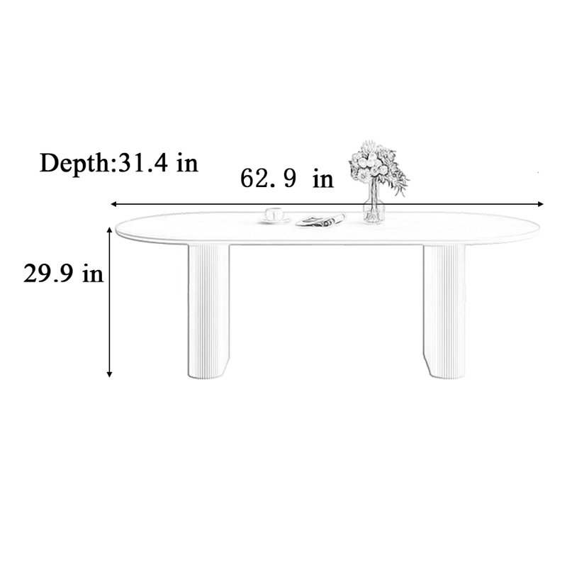Arendt, H 29,9 po x L 62,9 po x l 31,4 po