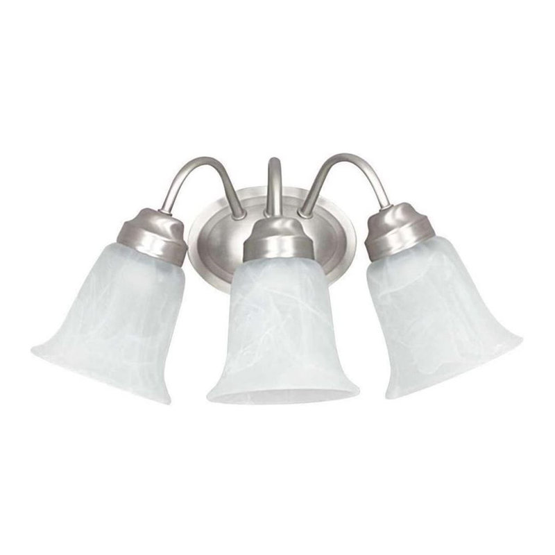 Johnsonburg 3 - Light Vanity Light, Satin Nickel