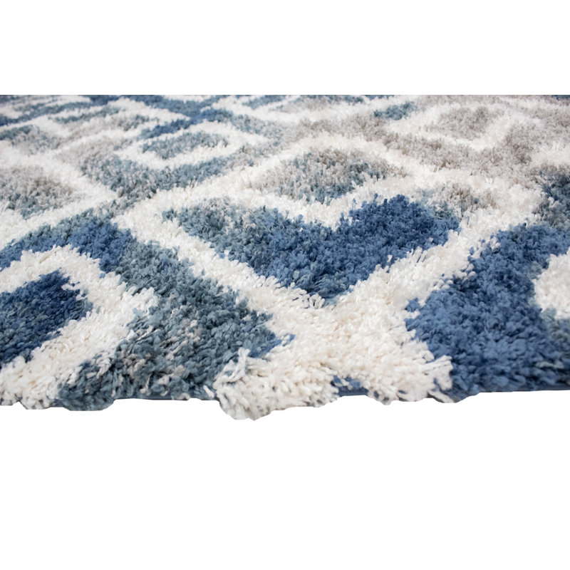 Asay Performance Geometric Indoor Rug, Rectangle 5' x 8'