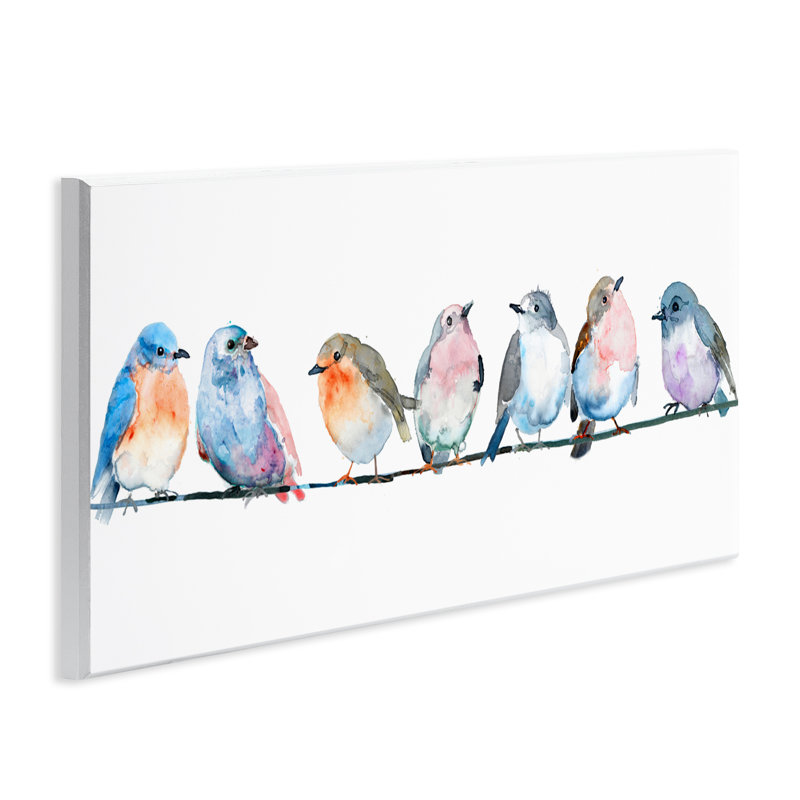 «Percher Pastel Birds», plaque murale par Lorenzo Collective