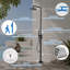 Système de douche extérieur chaud et froid autoportant avec pomme de douche à effet pluie et douche à main, colonne de douche en acier inoxydable 304, douche de patio à double fonction 1,8 GPM-133217873