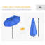 Parasol de 70,9 po Shalie avec contrepoids inclus-1995710760