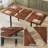 7-piece Dining Table Set, Extendable Tabletop