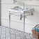 Britannia White Vitreous China Rectangular Console Bathroom Sink with Overflow