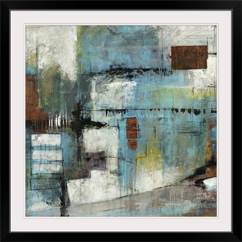 'chance En Peignant L'impression Joshua Schicker, 28" H x 28" lx 1" p, Noir encadré