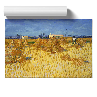 Corn Harvest In Province by Vincent Van Gogh - No Frame Painting