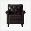 Fauteuil club en similicuir