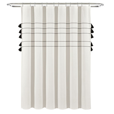 Rideau de douche 100% coton rayé