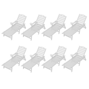 HDPE Patio Lounge chair(8Piece) (Set of 8)