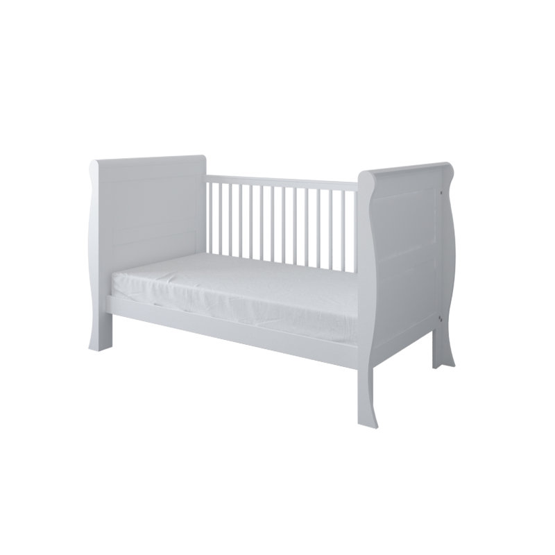 Valerton 3 Cot Bed, No, White