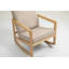 Fauteuil oscillant rembourré