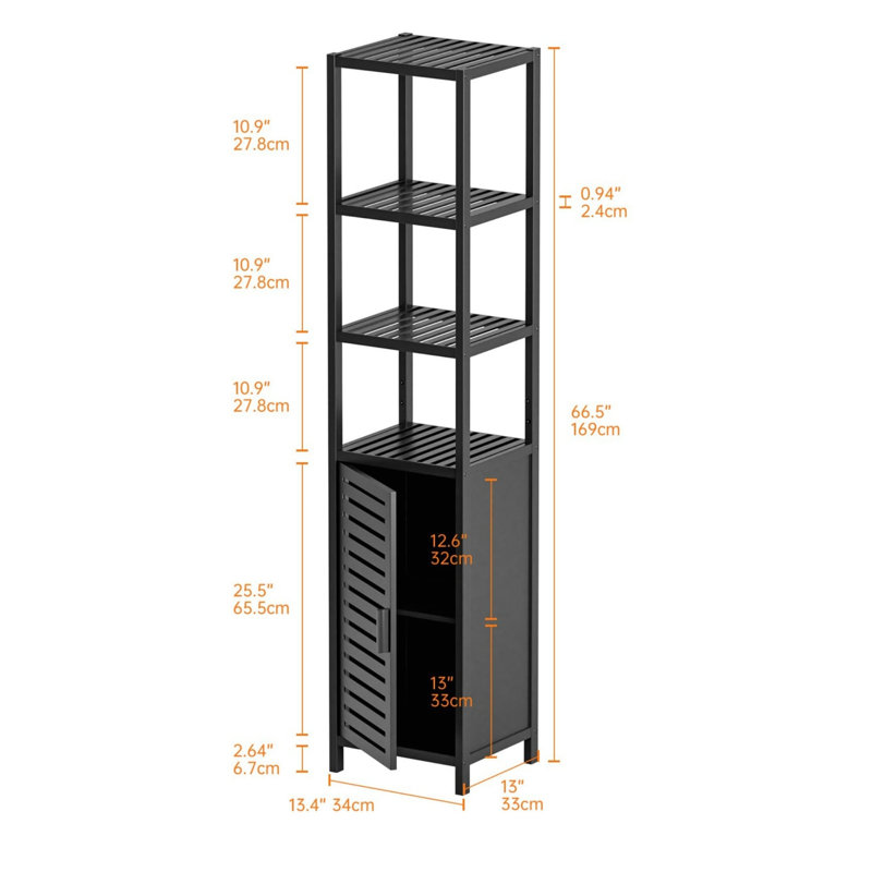Bamboo Freestanding Bathroom Cabinet