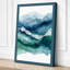 Mountains in Mist Scandinavian - Wrapped Canvas-711076419-711076468