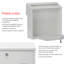 Aire Wall Mounted Galvanised Steel Lockable Weatherproof Post Box - 37x36x11cm-64111914