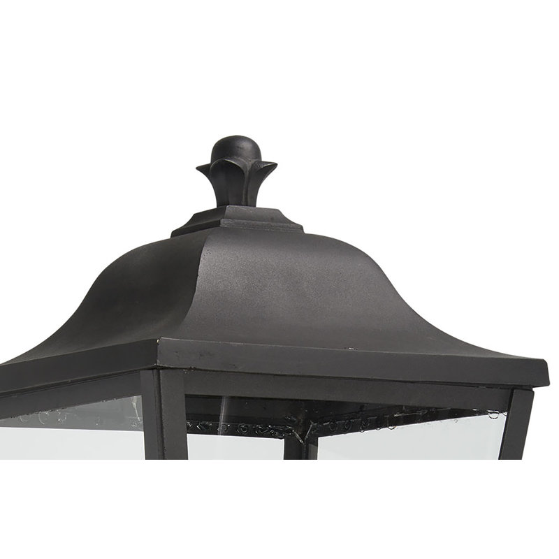 Tête de lanterne câblée noire Mastic, H 25,63 po x l 12 po x P 12 po