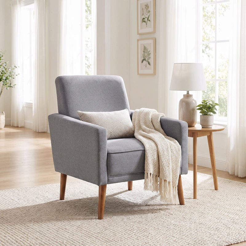 Neillsville Upholstered Armchair, Gray