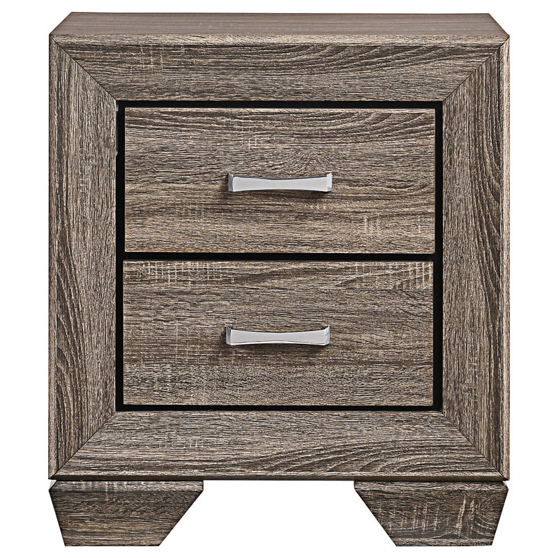 Table de chevet avec tiroir, Taupe