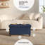 Banc repose-pieds en velours avec rangement amovible Nestl-132127319-132127320