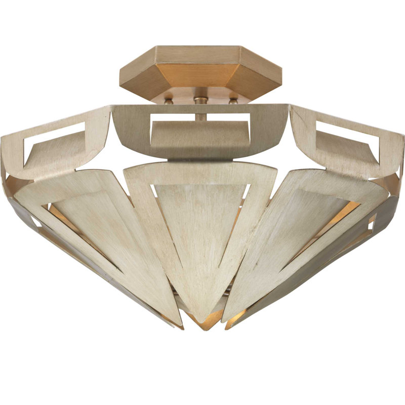 Plafonnier semi-encastré 3 lumières 17,375 po Yerba