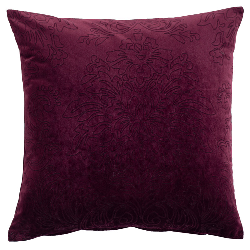 Karsyn Floral Square Cushion Cover, Wine