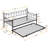 Daybed With Trundle  BLACK