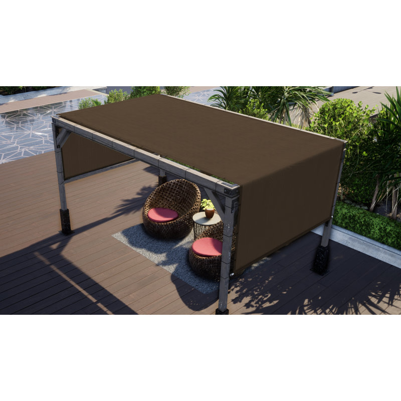 ColourTree Pergola Shade Canopy Replacement, 260 GSM UV-Blocking Fabric with Stainless Steel Rods for Outdoor Patio, 8'x12'