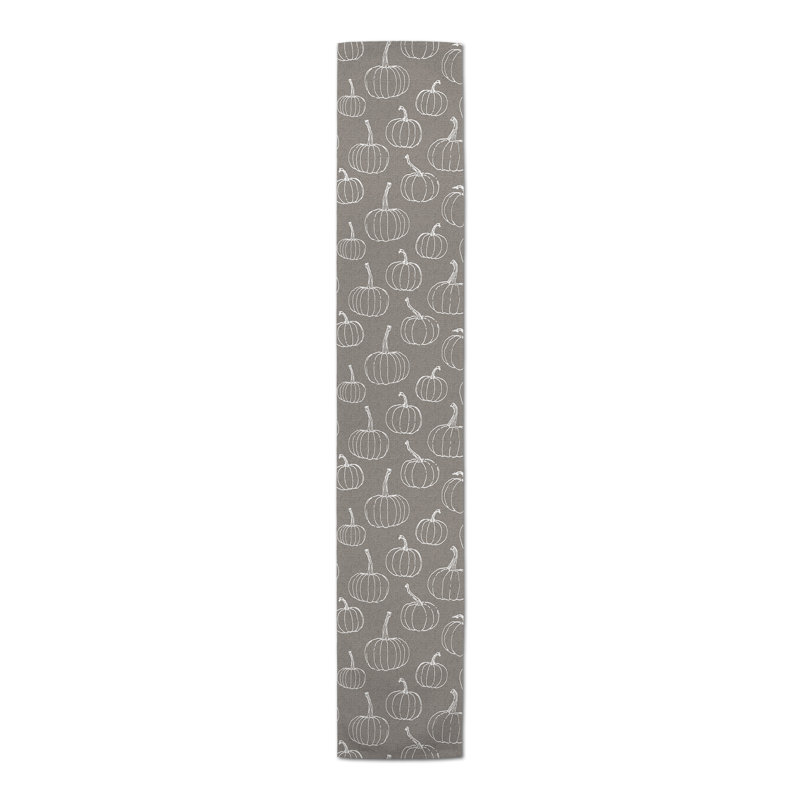 Chemin de table, Gris, 90 po x 16 po
