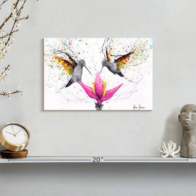 Friendship Hummingbirds, 8" H x 12" W