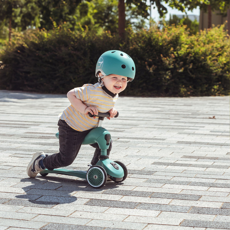 Scoot & Ride 2-in-1 Ride-On & Stand Scooter, Ages 1-5, Highwaykick 1, Forest, Green